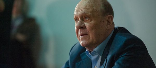 Режиссер, актер Владимир Меньшов выступает с мастер-классом в Ереванском институте театра и кино (4 апреля 2018). Ереван - Sputnik Армения
