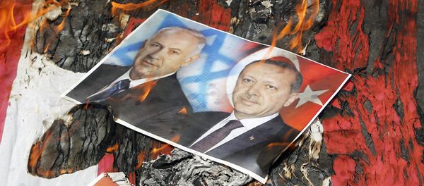 Сожжение портретов Нетаньяху и Эрдогана - Sputnik Армения