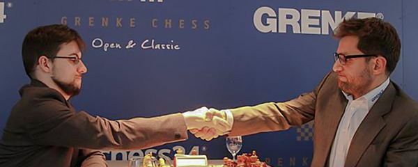 Матч 5-го тура шахматного турнира GRENKE Chess Classic между Вашье-Лагравом и Левоном Ароняном (5 апреля 2018). Баден-Баден, Германия - Sputnik Արմենիա