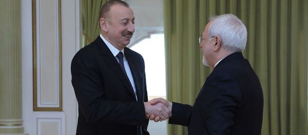 Встреча главы МИД Ирана Джавада Зарифа с Президентом Азербайджана Ильхамом Алиевым Встреча главы МИД Ирана Джавада Зарифа с Президентом Азербайджана Ильхамом Алиевым - Sputnik Արմենիա