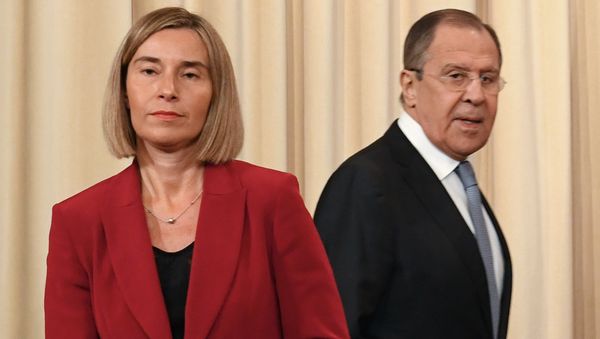Встреча главы МИД РФ С. Лаврова с заместителем председателя Европейской комиссии Ф. Могерини - Sputnik Армения