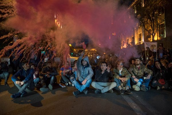 Акция протеста у здания РПА (11 апреля 2018). Ереван - Sputnik Армения