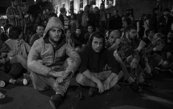Акция протеста у здания РПА (11 апреля 2018). Ереван - Sputnik Армения
