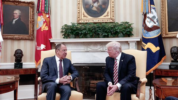 Глава МИД России Сергей Лавров и Президент США Дональд Трамп (10 мая 2017). Вашингтон, США - Sputnik Армения