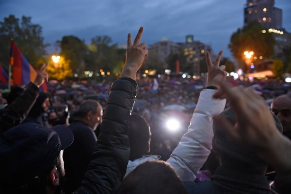 Акция протеста Мой Шаг (13 апреля 2018). Площадь Свободы, Еревaн - Sputnik Армения