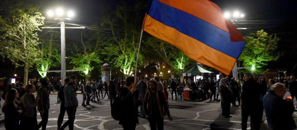 Акция протеста на пл. Франции в Ереване - Sputnik Армения