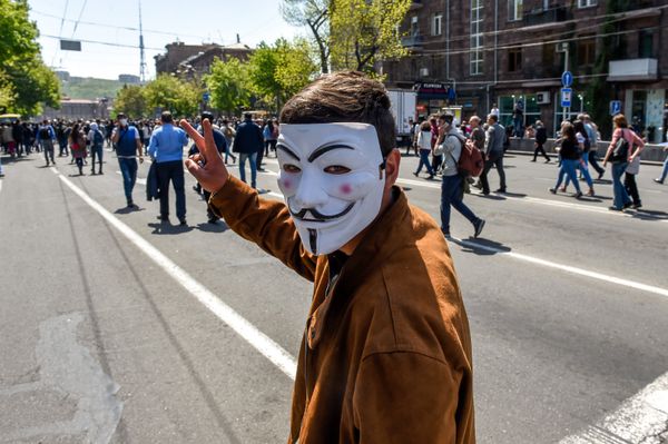 Активисты на улице Корюна (18 апреля 2018). Ереван - Sputnik Армения