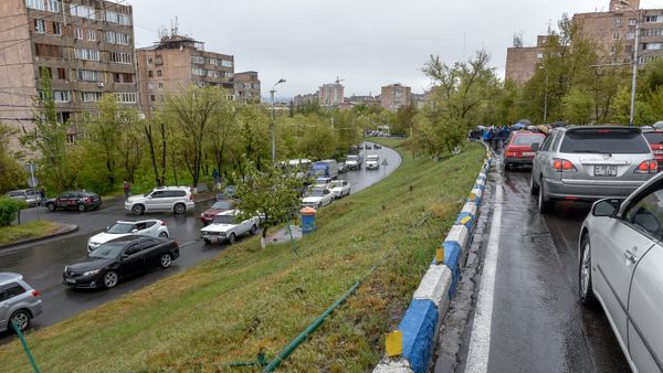 Акция протеста оппозиции в округе Нор Норк (21 апреля 2018). Ереван - Sputnik Արմենիա