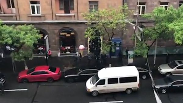 Кадр из видео задержания Армена Григоряна - Sputnik Արմենիա