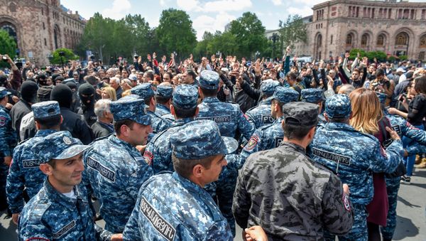 Площадь Республики (22 апреля 2018). Ереван Площадь Республики (22 апреля 2018). Ереван - Sputnik Армения