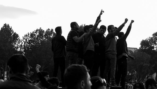 Площадь Республики перед началом митинга (23 апреля 2018). Ереван - Sputnik Армения