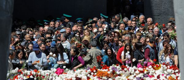 Mемориальний комплекс Цицернакаберд (24 апреля 2018). Ереван - Sputnik Армения
