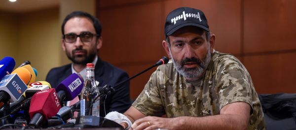 Пресс-конференция Никола Пашиняна (24 апреля 2018). Гостиница Marriott Armenia, Ереван - Sputnik Արմենիա
