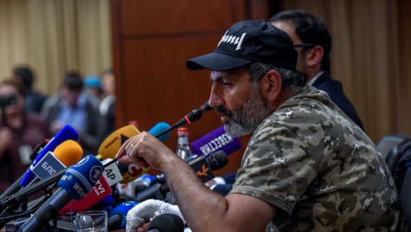 Пресс-конференция Никола Пашиняна (24 апреля 2018). Гостиница Marriott Armenia, Ереван - Sputnik Армения