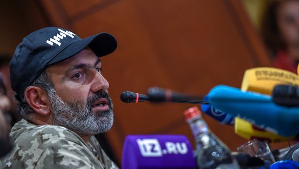 Пресс-конференция Никола Пашиняна (24 апреля 2018). Гостиница Marriott Armenia, Ереван - Sputnik Արմենիա