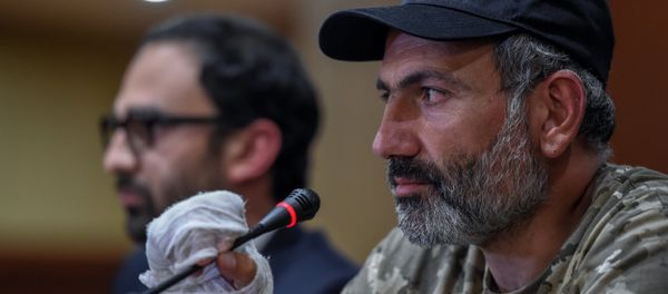Пресс-конференция Никола Пашиняна (24 апреля 2018). Гостиница Marriott Armenia, Ереван - Sputnik Արմենիա