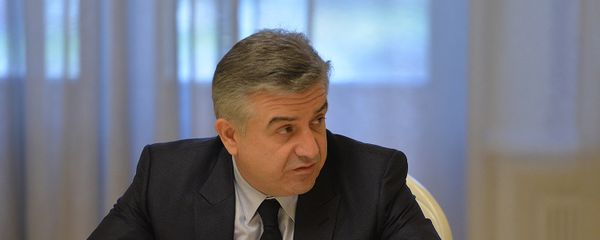 Врио Премьер-министра Армении Карен Карапетян на заседании Совета Безопасности (24 апреля 2018). Ереван - Sputnik Արմենիա