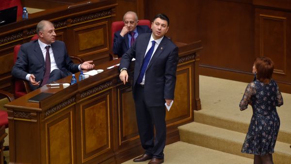 Специальное заседание парламента по выборам нового премьер-министра Армении (1 мая 2018). Еревaн - Sputnik Армения