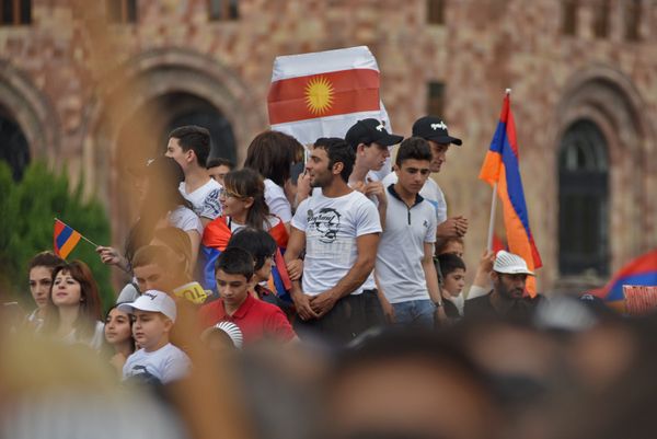 Площадь Республики после выбора Никола Пашиняна премьер-министром Армении (8 мая 2018). Еревaн - Sputnik Армения