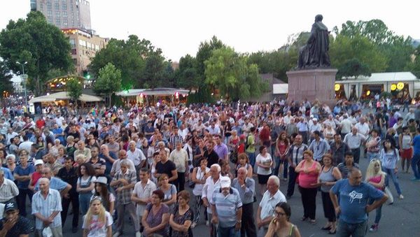 митинг на площади свободы в Ереване - Sputnik Армения