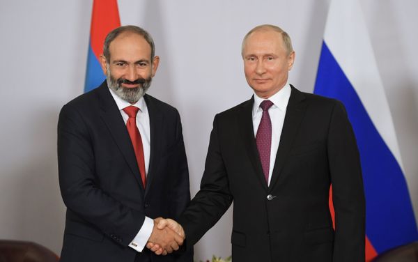 Նիկոլ Փաշինյանն ու Վլադիմիր Պուտինը - Sputnik Արմենիա