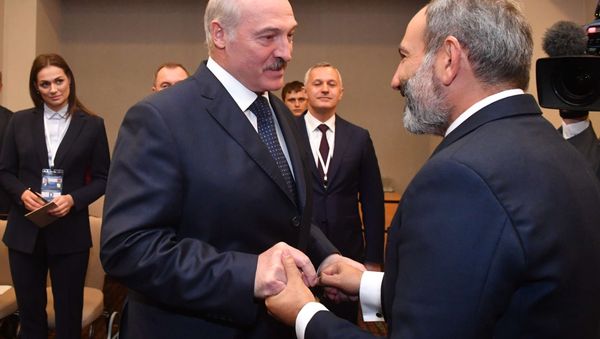Александр Лукашенко и Никол Пашинян Александр Лукашенко и Никол Пашинян - Sputnik Армения