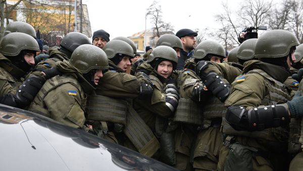 Сотрудники правоохранительных органов Украины. Архивное фото - Sputnik Армения