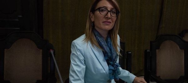 Министр труда и социальных вопросов Армении Мане Тандилян на заседании правительства (17 мая 2018). Еревaн - Sputnik Армения