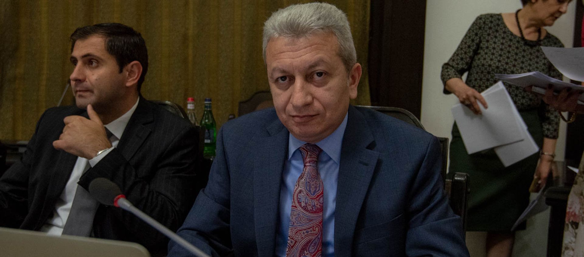 Министр финансов Армении Атом Джанджугазян на заседании правительства (17 мая 2018). Еревaн - Sputnik Արմենիա, 1920, 02.06.2021