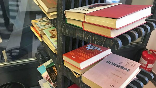 Книжные полки в библиотеке Семеновская - Sputnik Армения