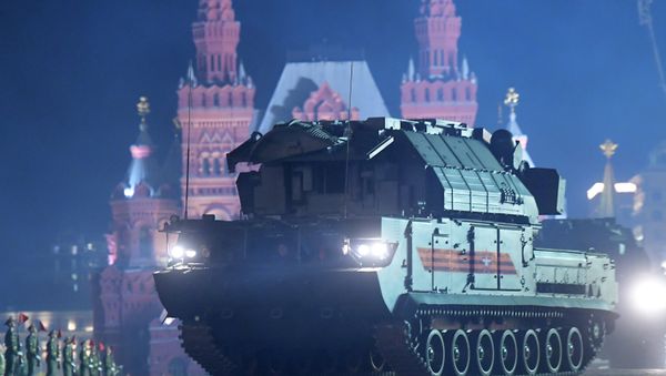 Ночная репетиция парада Победы на Красной площади - Sputnik Армения