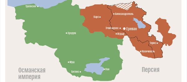 Карта Первой республики Армения - Sputnik Армения