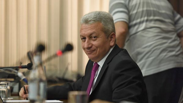 Министр финансов Армении Атом Джанджугазян в парламенте (29 мая 2018). Еревaн - Sputnik Армения