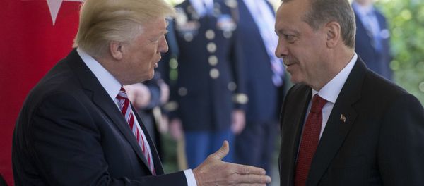 Президент США Дональд Трамп встречает президента Турции Реджепа Тайипа Эрдогана в Белом доме (16 мая 2017). Вашингтон, СШA Президент США Дональд Трамп встречает президента Турции Реджепа Тайипа Эрдогана в Белом доме (16 мая 2017). Вашингтон, СШA - Sputnik Армения