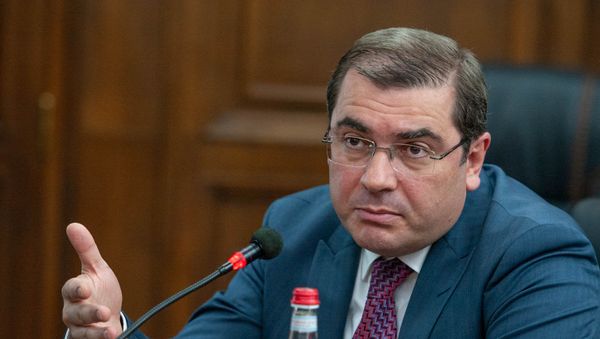 Председатель КГД Армении Давид Ананян в парламенте (29 мая 2018). Еревaн - Sputnik Армения