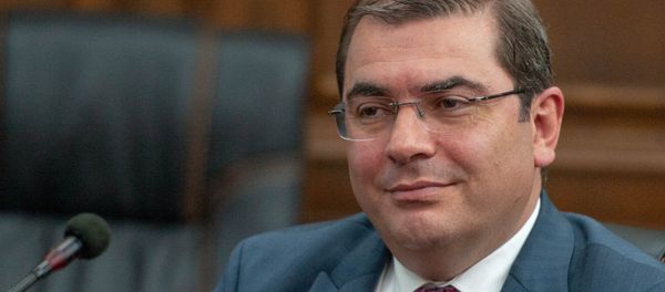 Председатель КГД Армении Давид Ананян в парламенте (29 мая 2018). Еревaн - Sputnik Արմենիա