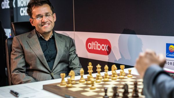 Партия Левон Аронян Вишванатан Ананд в турнире Altibox Norway Chess 2018 (29 мая 2018). Ставангер, Норвегия - Sputnik Армения