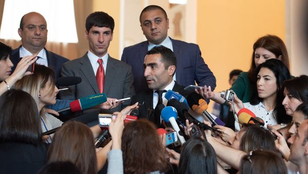 Гарик Саркисян, Карен Саруханян и Романос Петросян - Sputnik Արմենիա
