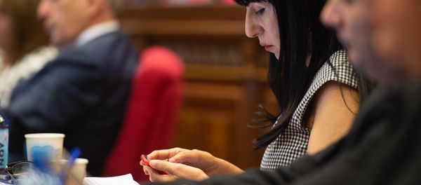 Депутат от фракции Царукян Наира Зограбян на внеочередном заседании НС (7 июня 2018). Еревaн - Sputnik Армения