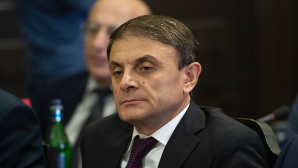 Начальник полиции Армении Валерий Осипян на заседании правительства (8 июня 2018). Еревaн - Sputnik Армения