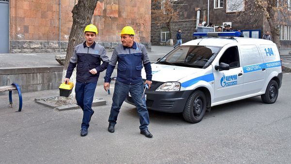 Бригада аварийной службы 1-04 на специальных тактических учениях МЧС Армении (1 марта 2018). Еревaн - Sputnik Արմենիա