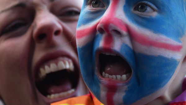 Встреча футболистов сборной Исландии с Евро-2016 - Sputnik Արմենիա