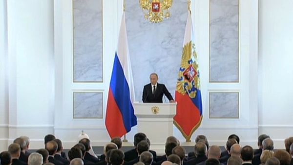 СПУТНИК_LIVE: Ежегодное послание президента РФ Владимира Путина Федеральному собранию СПУТНИК_LIVE: Ежегодное послание президента РФ Владимира Путина Федеральному собранию - Sputnik Армения