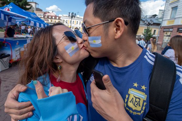 Болельщики сборной Аргентины перед футбольным матчем Аргентина - Хорватия (21 июня 2018). Нижний Новгород - Sputnik Армения