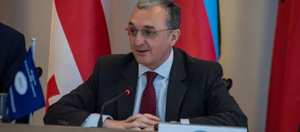 Министр иностранных дел Армении Зограб Мнацаканян на 38-ом заседании глав МИД ОЧЭС (27 июня 2018). Еревaн - Sputnik Армения