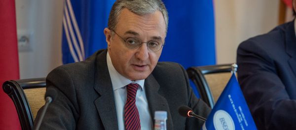 Министр иностранных дел Армении Зограб Мнацаканян на 38-ом заседании глав МИД ОЧЭС (27 июня 2018). Еревaн - Sputnik Армения