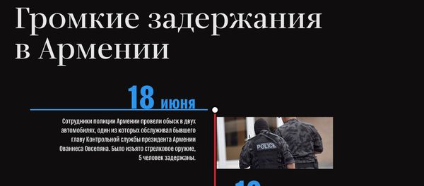 Громкие задержания в Армении - Sputnik Армения