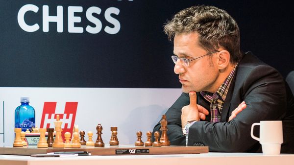 Партия Вишванатан Ананд - Левон Аронян в турнире Altibox Norway Chess 2018 (28 мая 2018). Ставангер, Норвегия - Sputnik Армения