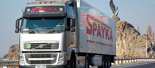Грузовой автомобиль компании Spayka Грузовой автомобиль компании Spayka - Sputnik Армения