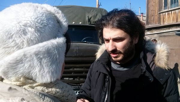 Съемки фильма Сарика Андреасяна История одного землетрясения в Гюмри - Sputnik Армения